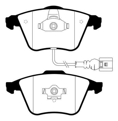 Pastilla De Freno Delantera Compatible Con Audi A3 1.6