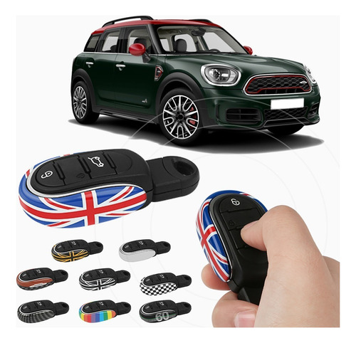Cn Capa Para Chave De Carro Com Corda Arco-íris Para Cooper