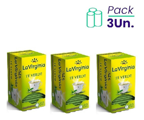 Te Verde En Saquitos La Virginia 20 Sobresitos Pack X3u