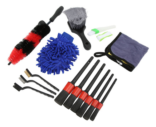 Kit De Herramientas Para Lavado De Autos, Juego De 15 Brocha