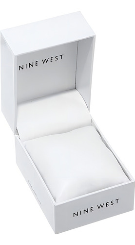 Nine West ® reloj De Mano Para Mujer Silicona 36mm 2425prpr Color de la correa Púrpura néon Color del bisel Púrpura Color del fondo Purpura