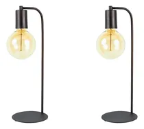 Comprar Combo Veladores Lampara Filamento Hierro Estilo Industrial