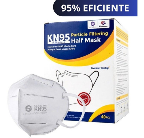 Kit 40 Unidades Máscaras Kn95 Partículas De Filtros