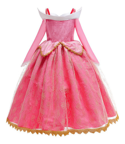Vestido De Princesa Aurora De La Bella Durmiente For Niñas,