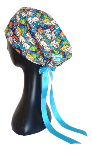 Gorro Quirúrgico Mujer Groovy Caps Rugrats Azul