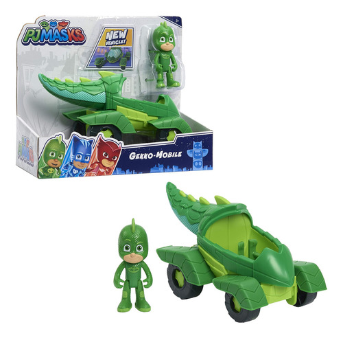 Pj Masks Gekko & Gekko Mobile, Juego De Vehículo Y Figura De