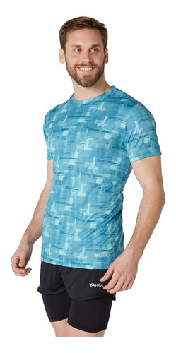 Remera Running Hombre Taylor Aqua Yakka