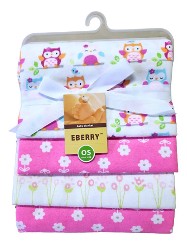 Set 4 Tutos Manta Pañales De Tela Estampados Para Bebe 