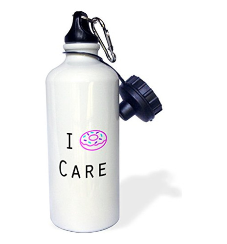 3drose I Donut Care Botella De Agua Deportiva, 21 Oz, Color 