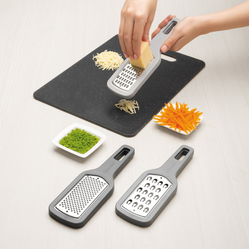 Set De 3 Ralladores Apilables, Distintos Cortadores Cocina