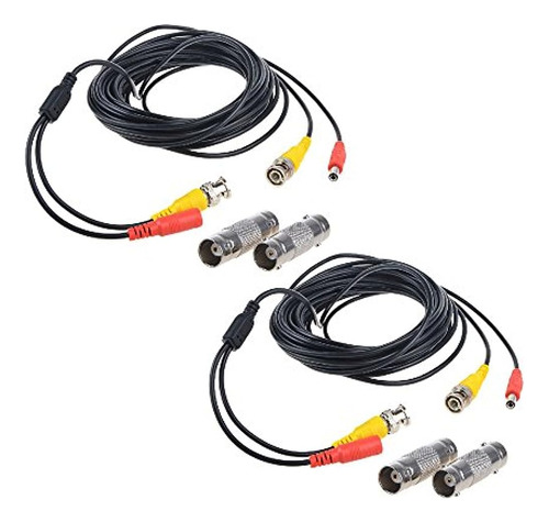 Flashmen 2-pack 25ft Hd Video Power Security Camera Cables C