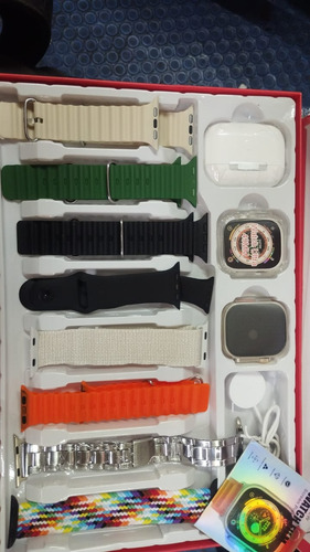 Smart Whatch 10 En 1 Reloj Inteligente 8 Correas