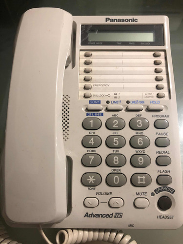 Teléfono Alambrico Panasonic Kx Ts 208
