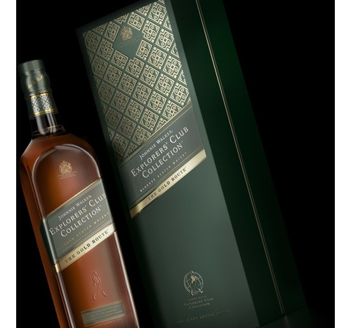 Imagen 4 de 8 de Whisky Johnnie Walker Explorers The Gold Route 1l En Estuche