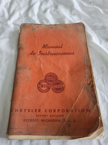 Antiguo Manual Usuario Dodge De Soto Chrysler Plymouth 51/52