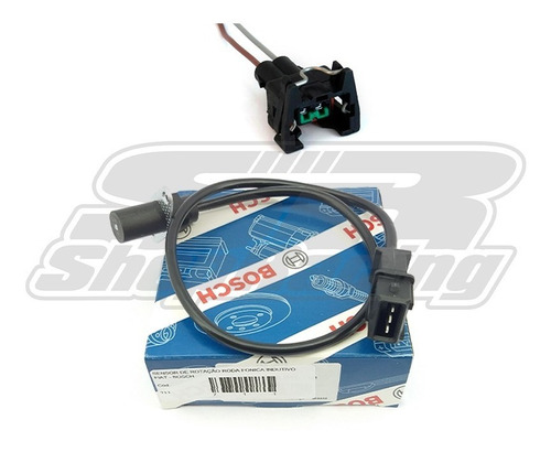 Sensor De Rotação Roda Fônica Indutivo Fiat Bosch + Conector