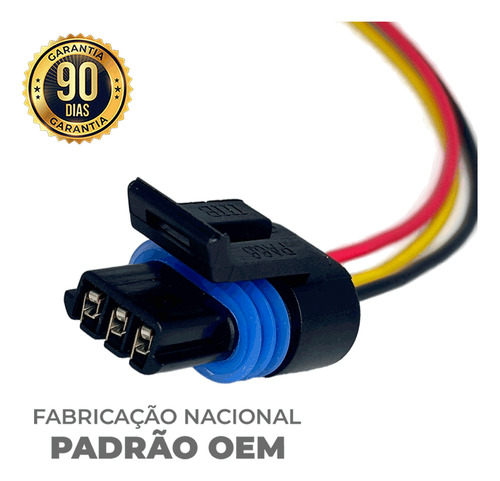 Plug Conector Sensor Posi Tps Fueltech Vw Gol Santana Ap Mi