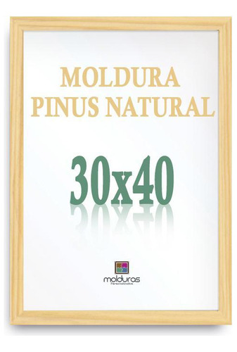 Moldura 30x40 Quadro Poster Imagem Quadro A3 Pinus Petg