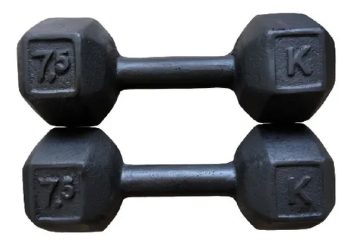 Mancuernas encauchetadas 7.5 kg clearance