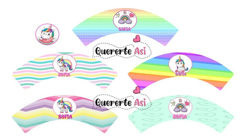 Kit Imprimible Personalizado Unicornio