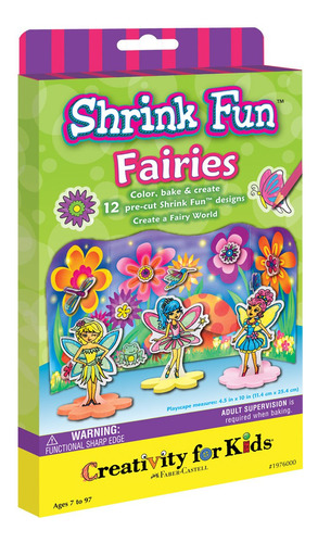 Shrinky Dinks Fairie Creatividad Para Niño Juego Actividad