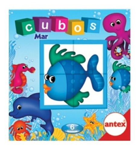  Puzzle Rompecabezas 4 Cubos Mar Dicactico 1274 Antex 