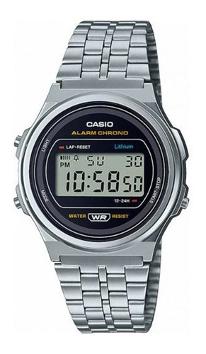 Reloj Unisex Casio A171we-1a Plateado Digital