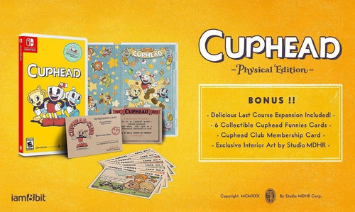 Cuphead Physical Edition Studio Mdhr Nintendo Switch FĂsico