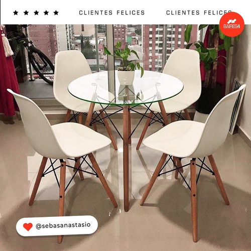 Imagen 5 de 7 de Pack X 4 Sillas Eames De Diseño Vintage | Contado