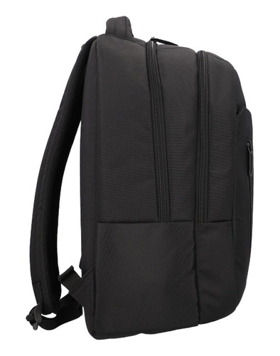 Mochila Para Notebook Mediana Highway 2at Negra Color Negro