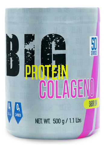 Colágeno Hidrolizado Big 500gr Sabores 100 Servicios Sabor Moras