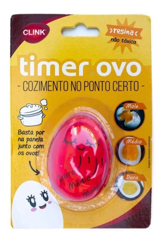 Timer Ovo Cozido Ponto Certo Temporizad Gema Mole Médio Duro