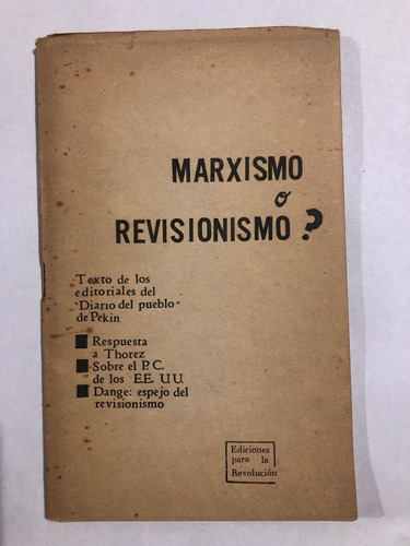 Marxismo O Revisionismo Urss Vs China