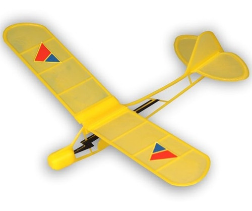 Avion Mini Piper Planeador Full 3d Facil Armar Encastrable