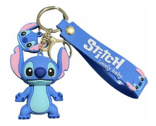 Llavero Stitch Azul Para Bolso O Llaves Nuevo Lilo Y Stitch