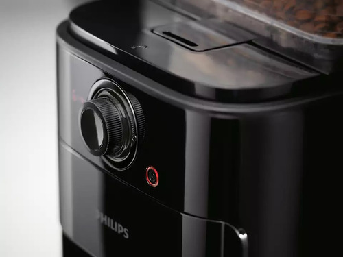 Cafetera Philips Grind & Brew HD7767 automática negra y metal expreso 230V