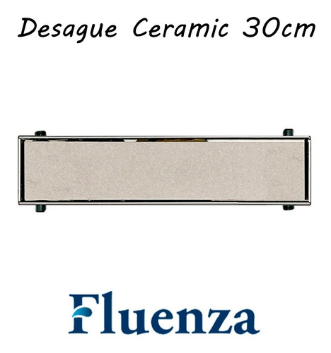 Rejilla Desague Baño Lineal Fluenza Ceramic 30cm