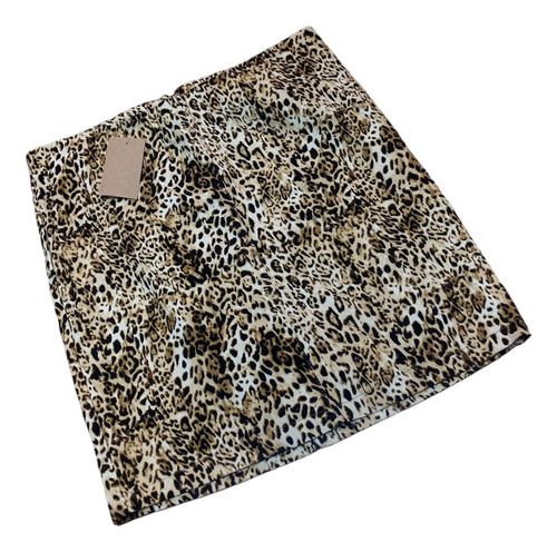 Pollera Mini Falda Animal Print De Vestir Lolabsas