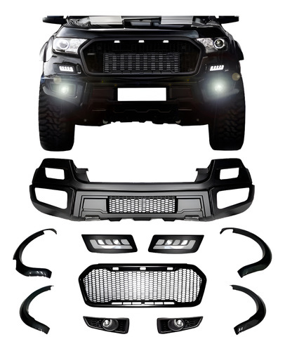 Kit Transformação Frente Carro Ranger Raptor 2017 18 19 202