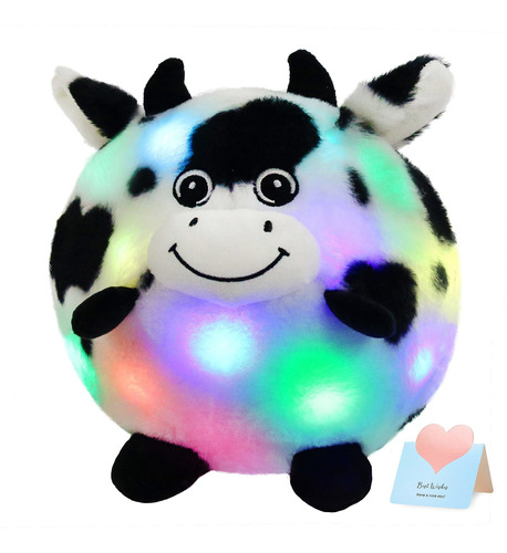 Specialyou Chubby Glow Cow Led Light Up Stuffed Animal Adora