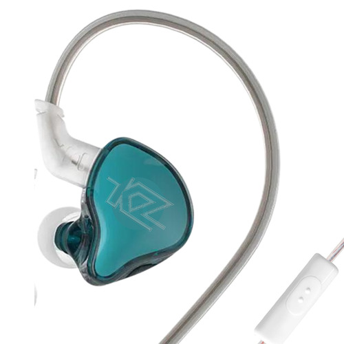 Auriculares In Ear Kz Acoustics Edcx C/mic Monitoreo Cian Color de la luz Sin Luz