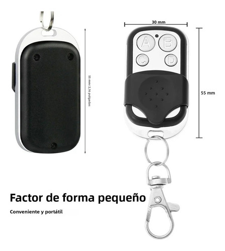 Control Remoto 433mhz 4b P/garaje: 3 Pzs Códigos Variables