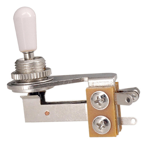 Acessório De Guitarra Elétrica Com Chave Prata E Branco