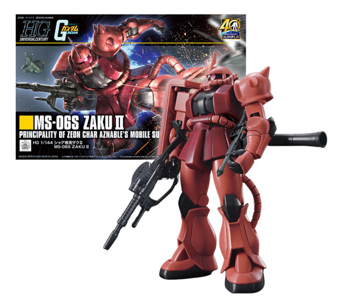 Hguc Char's Zaku Ii 1:144 High Grade Zaku De Char