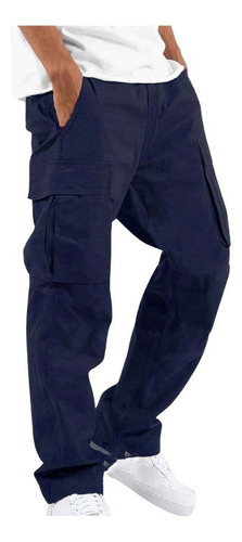 Pantalón Skater Cargo Bolsillo Lateral Pierna Ancha Unisex