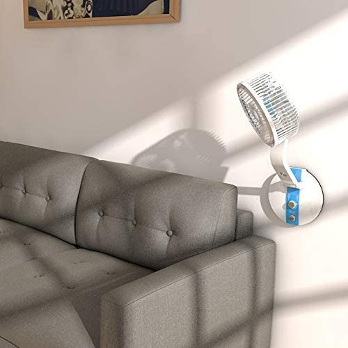 Ventilador Plegable Recargable Con Luz Led De Escritorio
