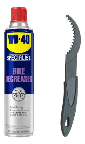 Kit Desengrasante Wd-40 Bike + Cepillo Limpia Piñon
