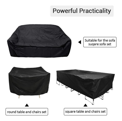 // Funda De Sofá Para Exteriores, Duradera, 123cmx123cmx74cm
