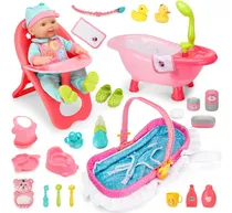 Comprar Deao Baby Doll Set 14  Baby Doll Playset, 25 Pcs Baby Doll A