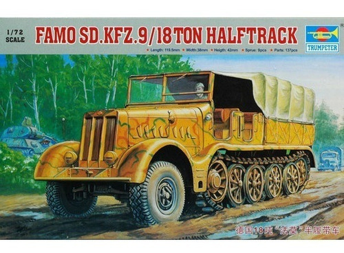 Famo Sd.kfz. 9 / 18 Ton Halftrack 1/72 Trumpeter